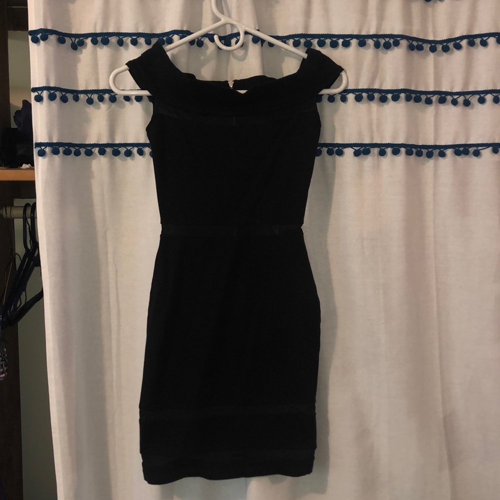 Black mini dress